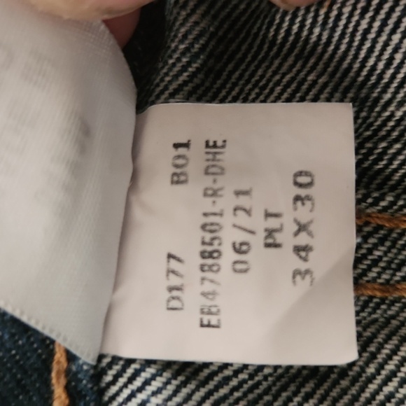 EDDIE Bauer Blue Denim 34×30 Straight Leg Jeans - Picture 6 of 12